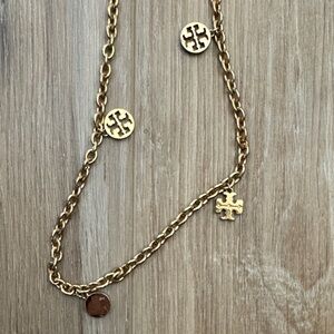 Tory Burch Gold Charm Necklace